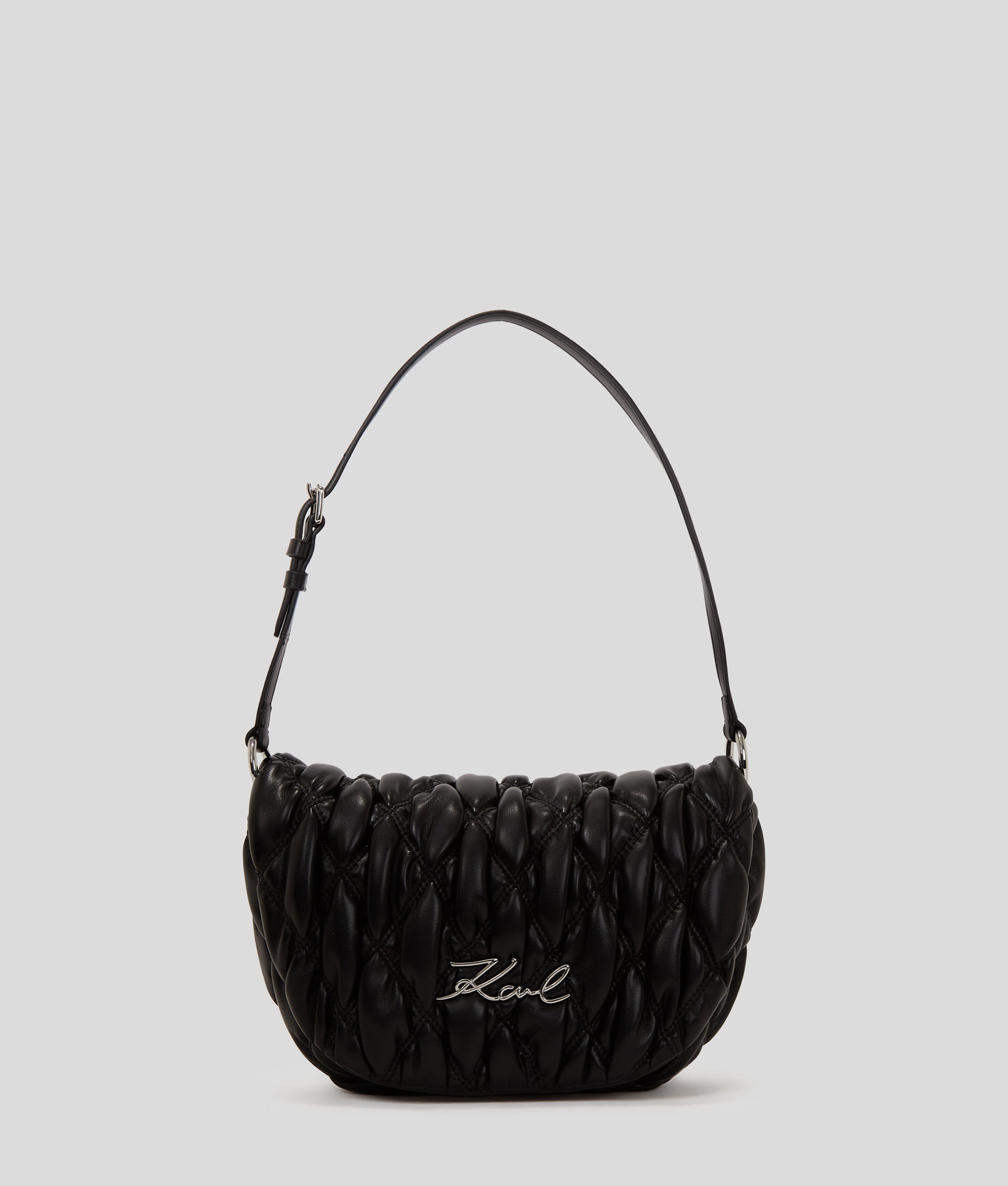 K/SIGNATURE KUILT SHOULDER BAG