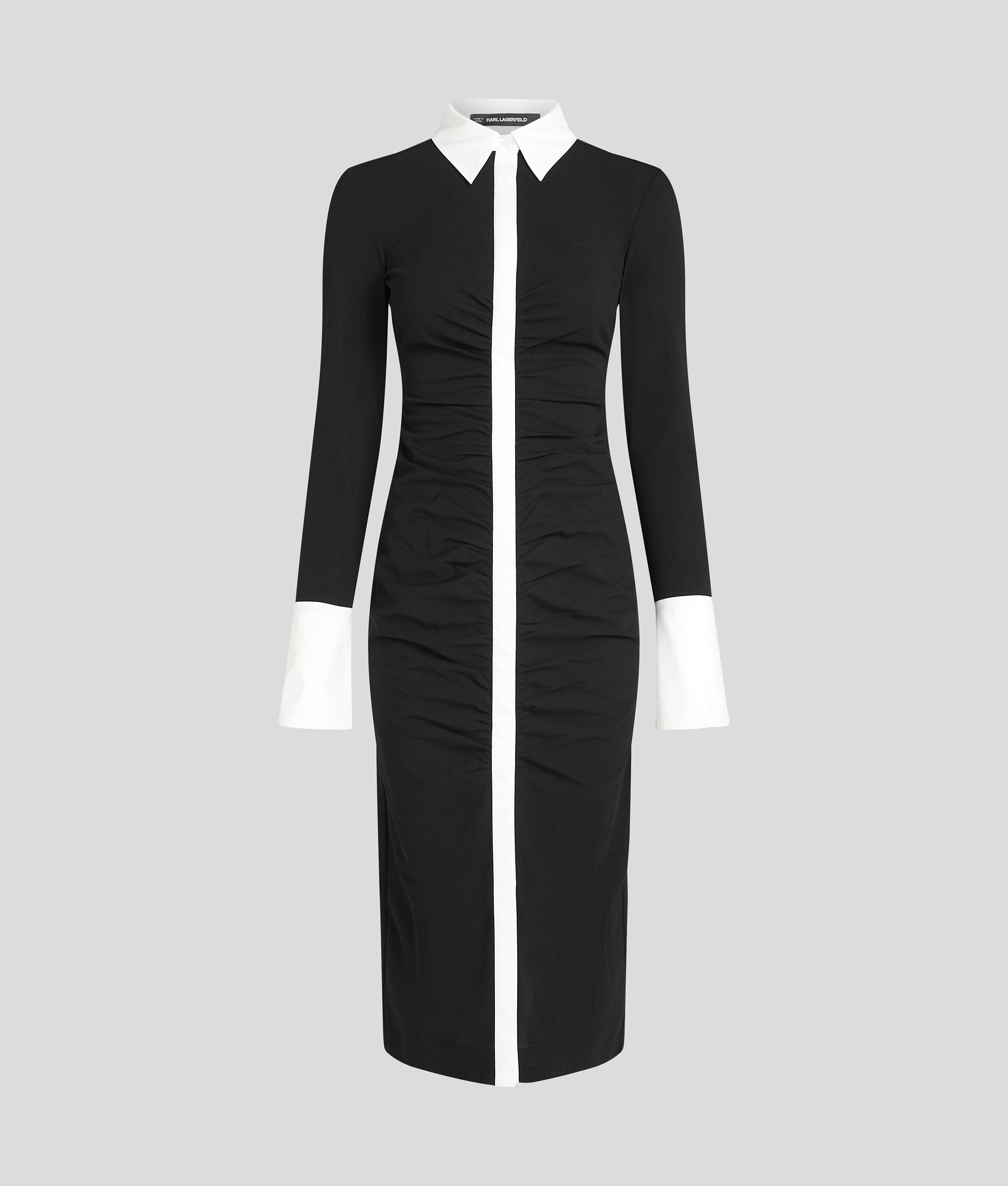 LONG-SLEEVED POLO DRESS - Image 5