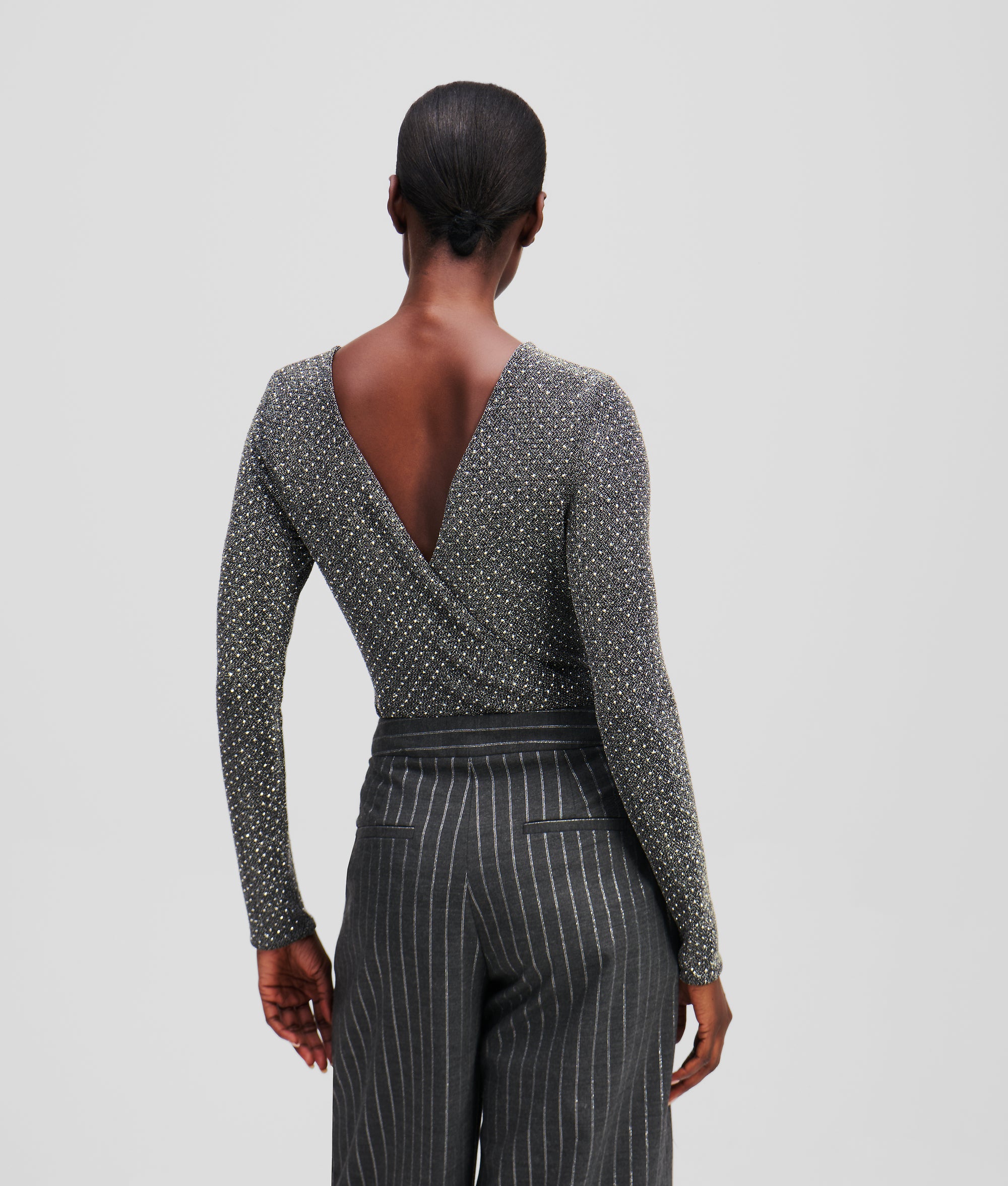 METALLIC RHINESTONE BODYSUIT - Image 2