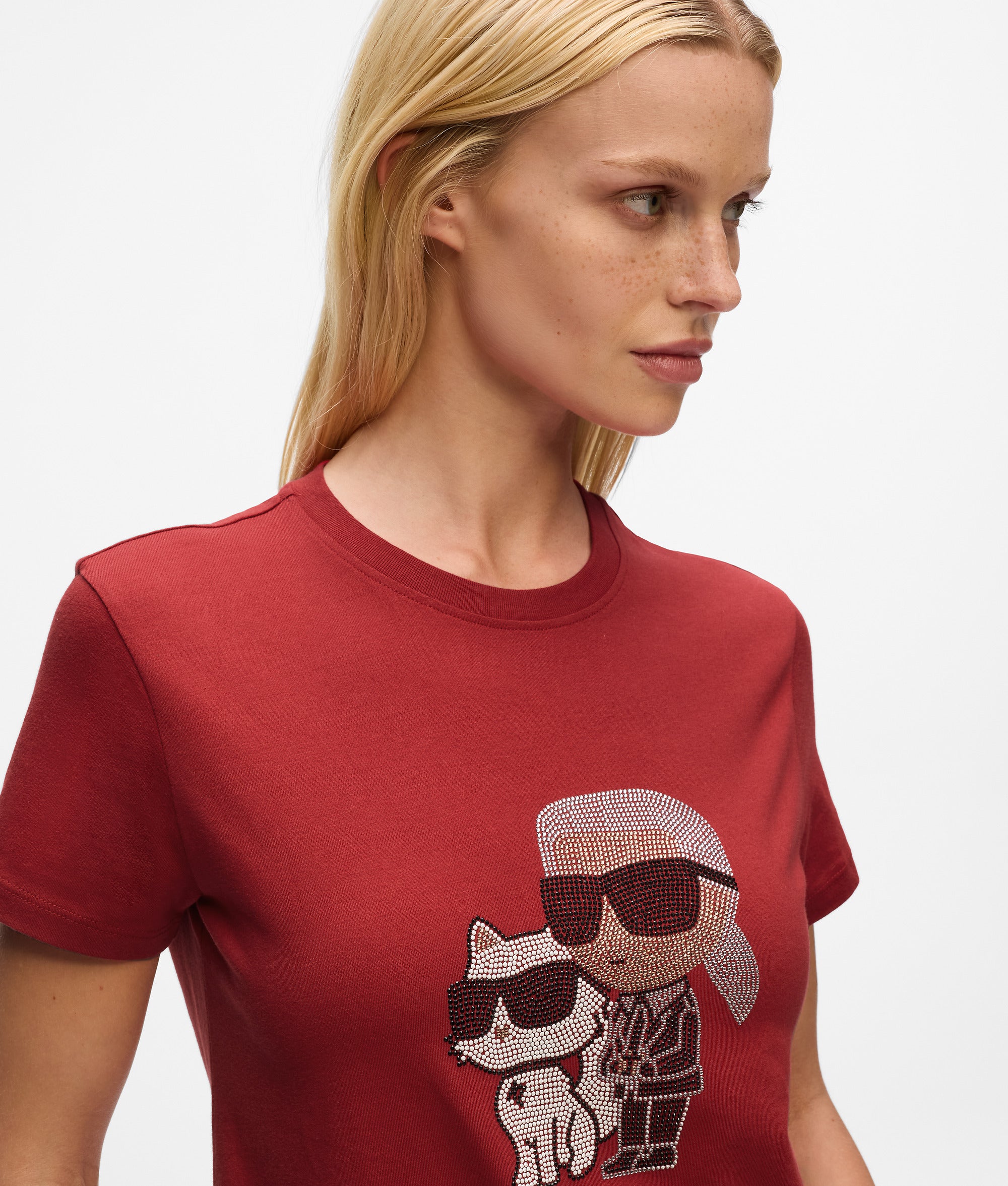 IKON KARL & CHOUPETTE RHINESTONE T-SHIRT - Image 3