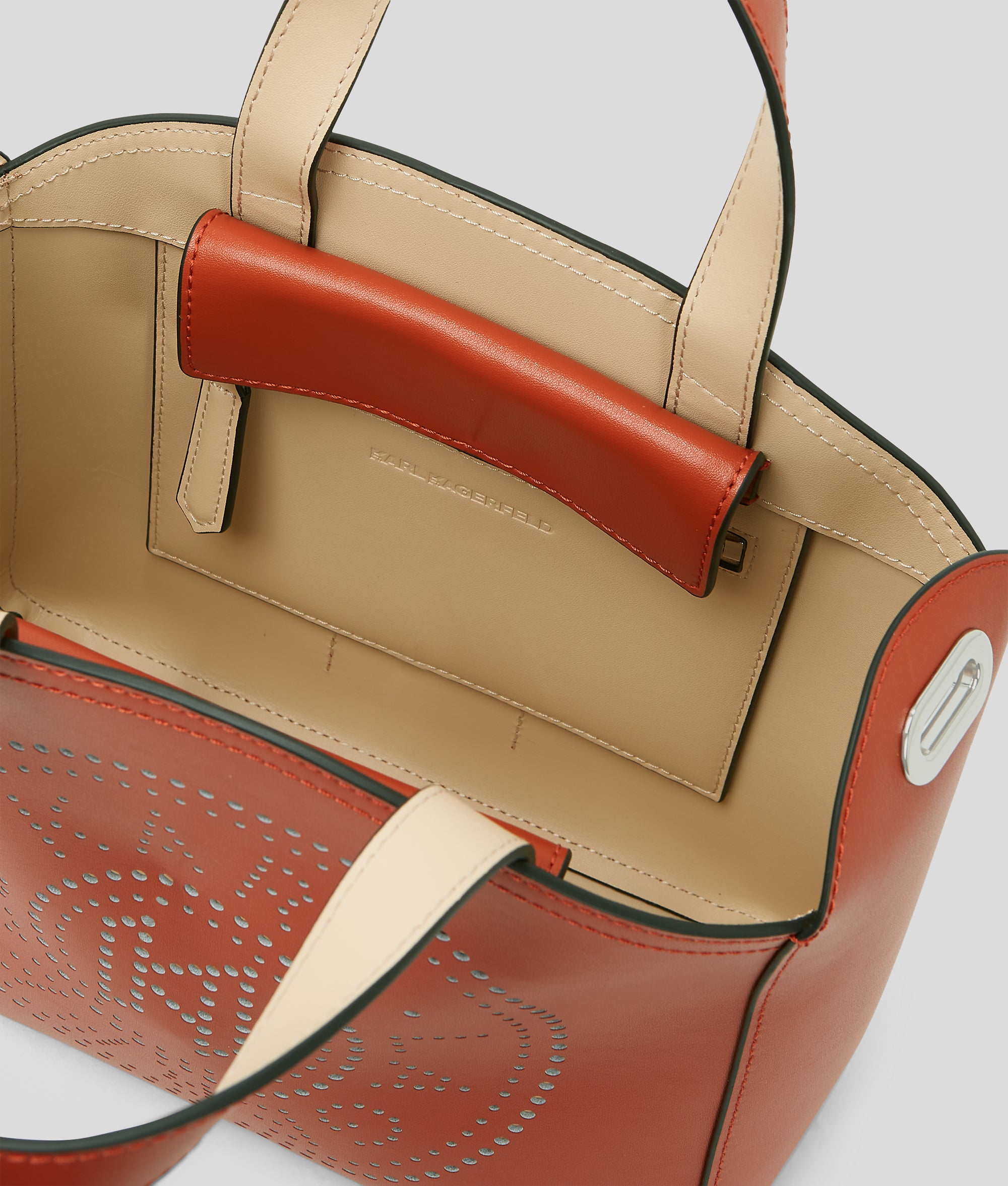 K/CIRCLE PERFORATED SMALL TOTE BAG - Image 5