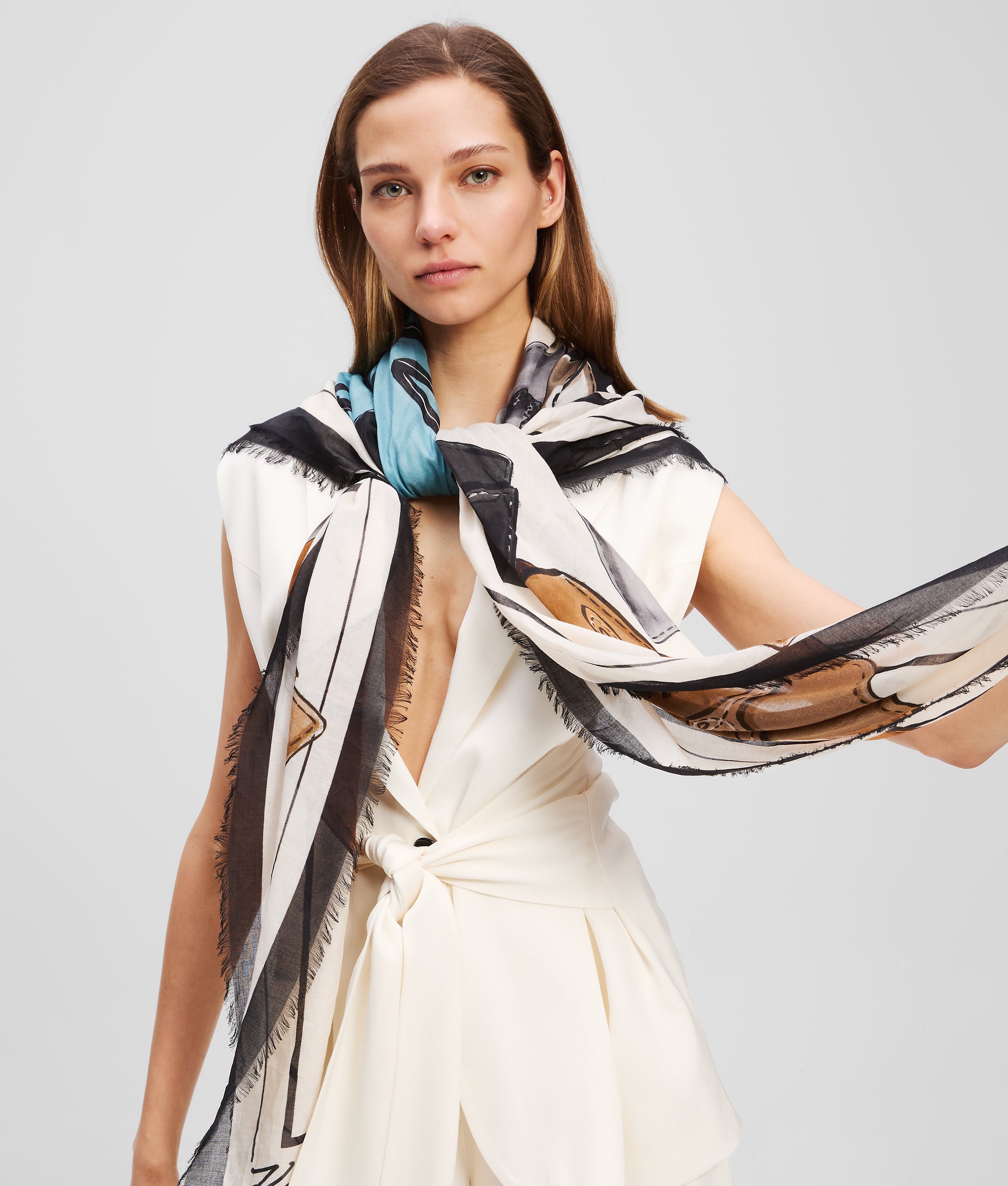 K/SIGNATURE BAGS SCARF - Image 2