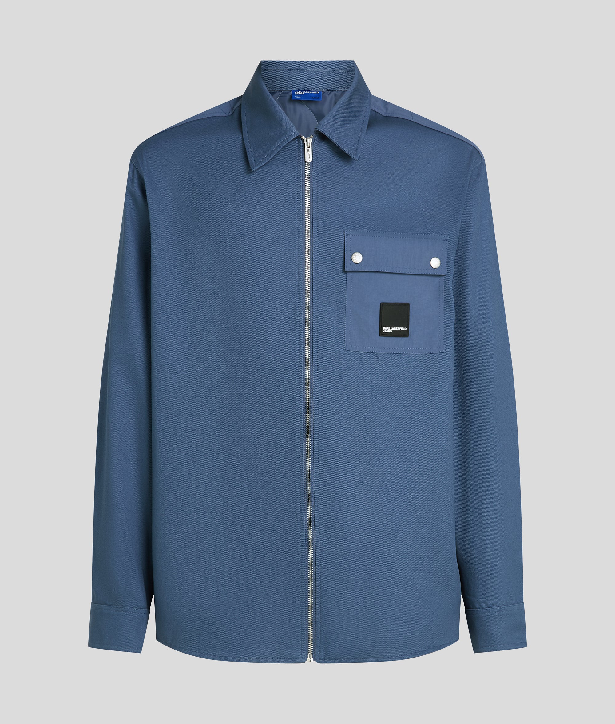 MIXED-MATERIAL OVERSHIRT - Image 5