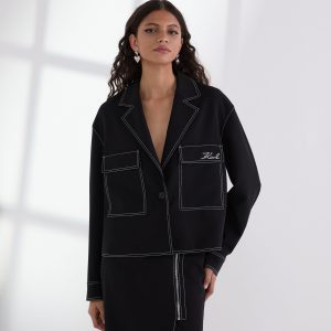 CONTRAST STITCH JACKET