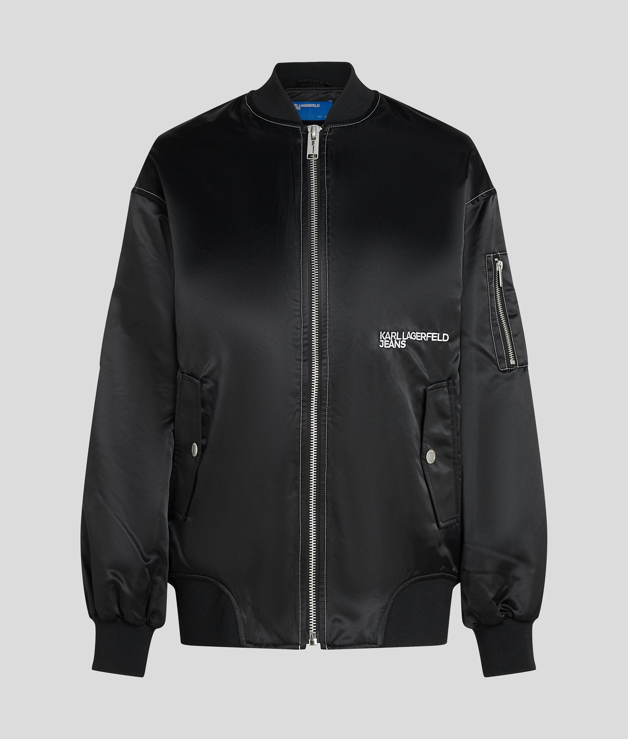 OVERSIZED SATIN BOMBER - Image 5