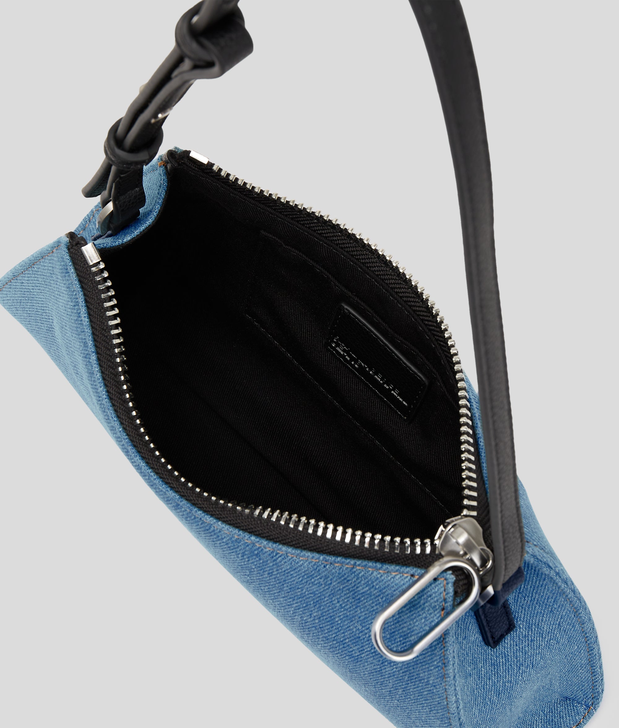 METAL LOGO DENIM SHOULDER BAG - Image 5