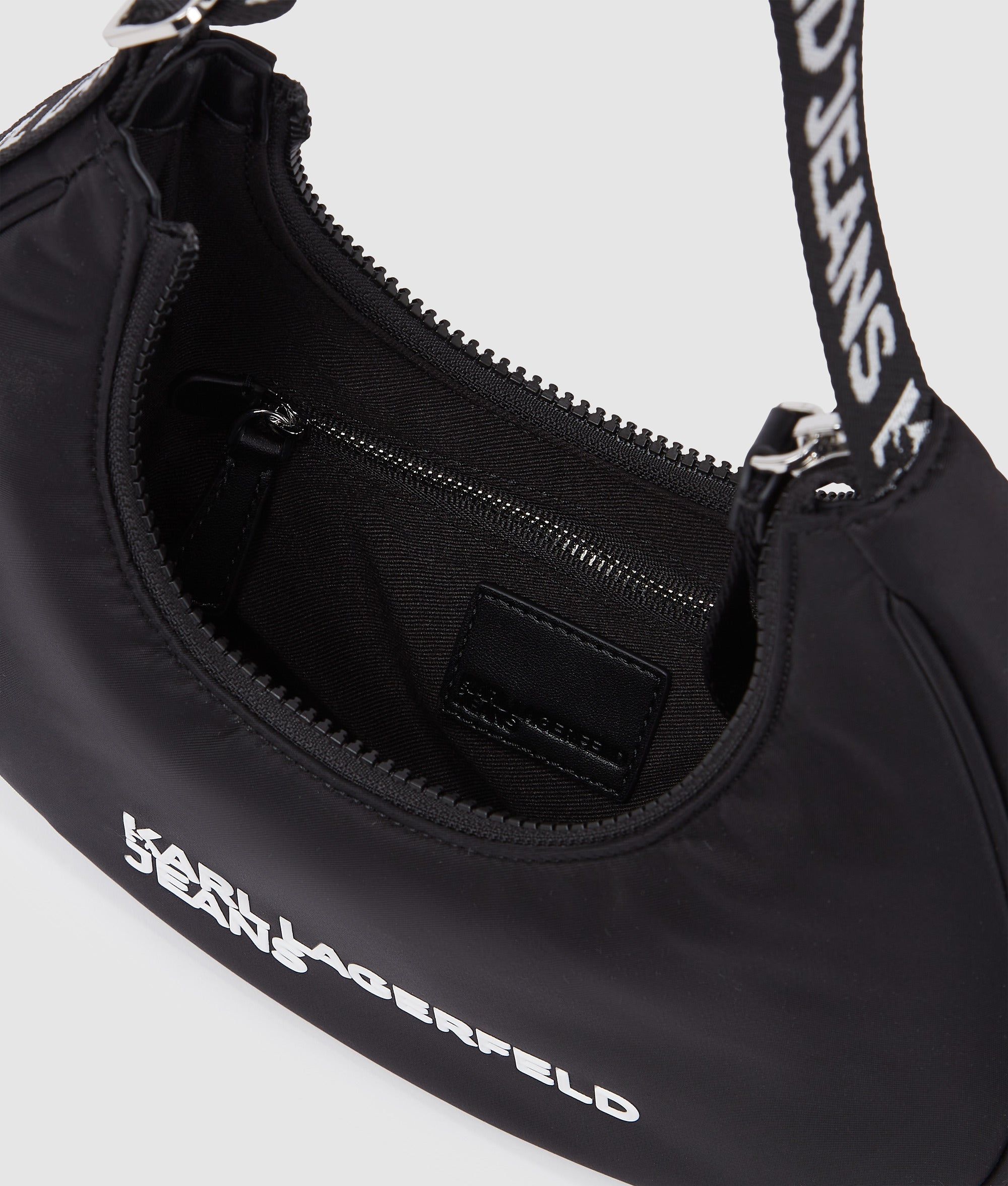 Logo nylon moon shoulder bag - Image 5