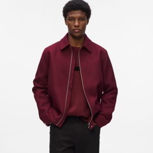 Short wool-blend jacket