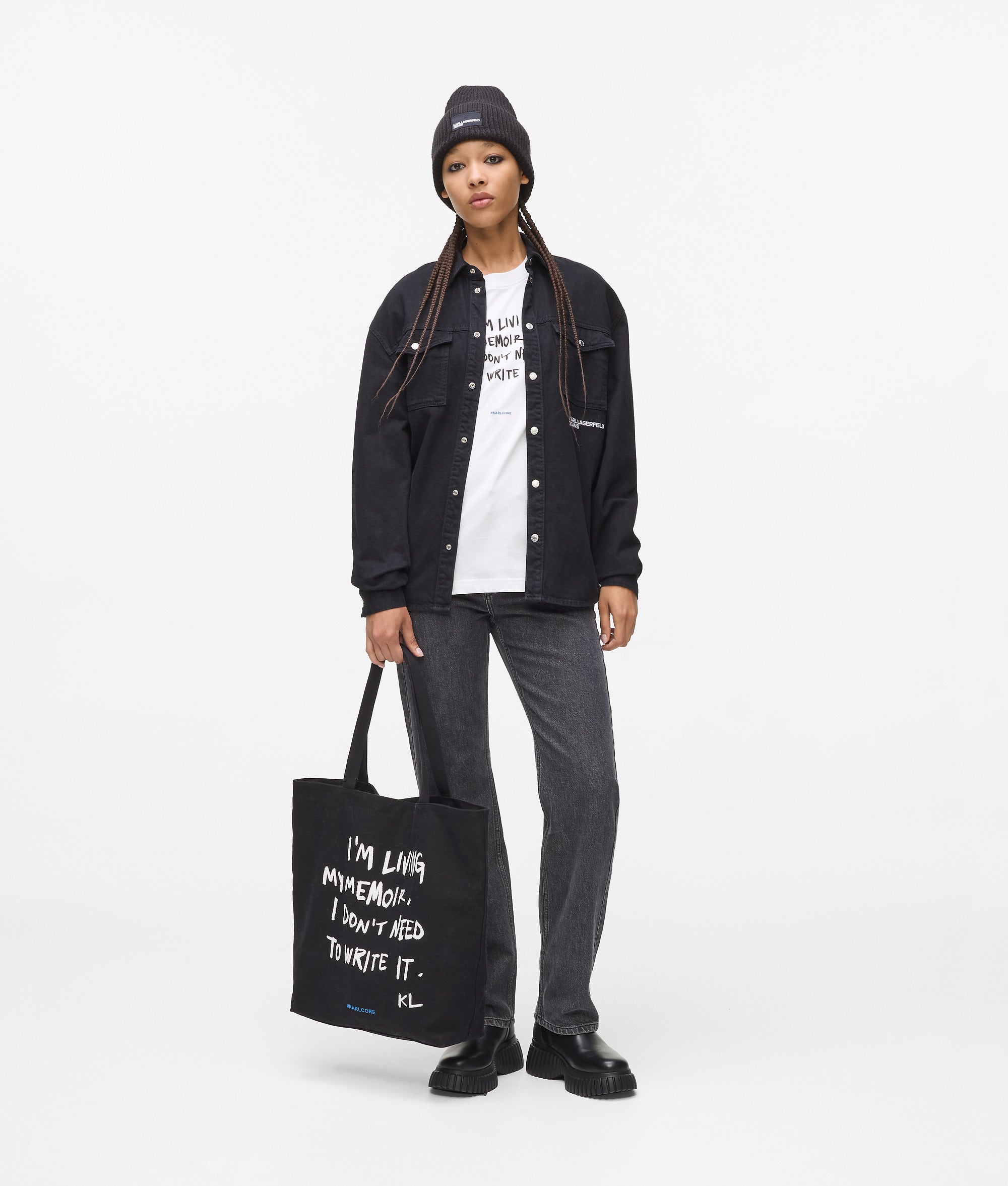 Relaxed Karl quote T-shirt - Image 4