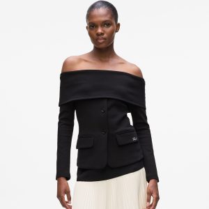 Off-shoulder sweatshirt