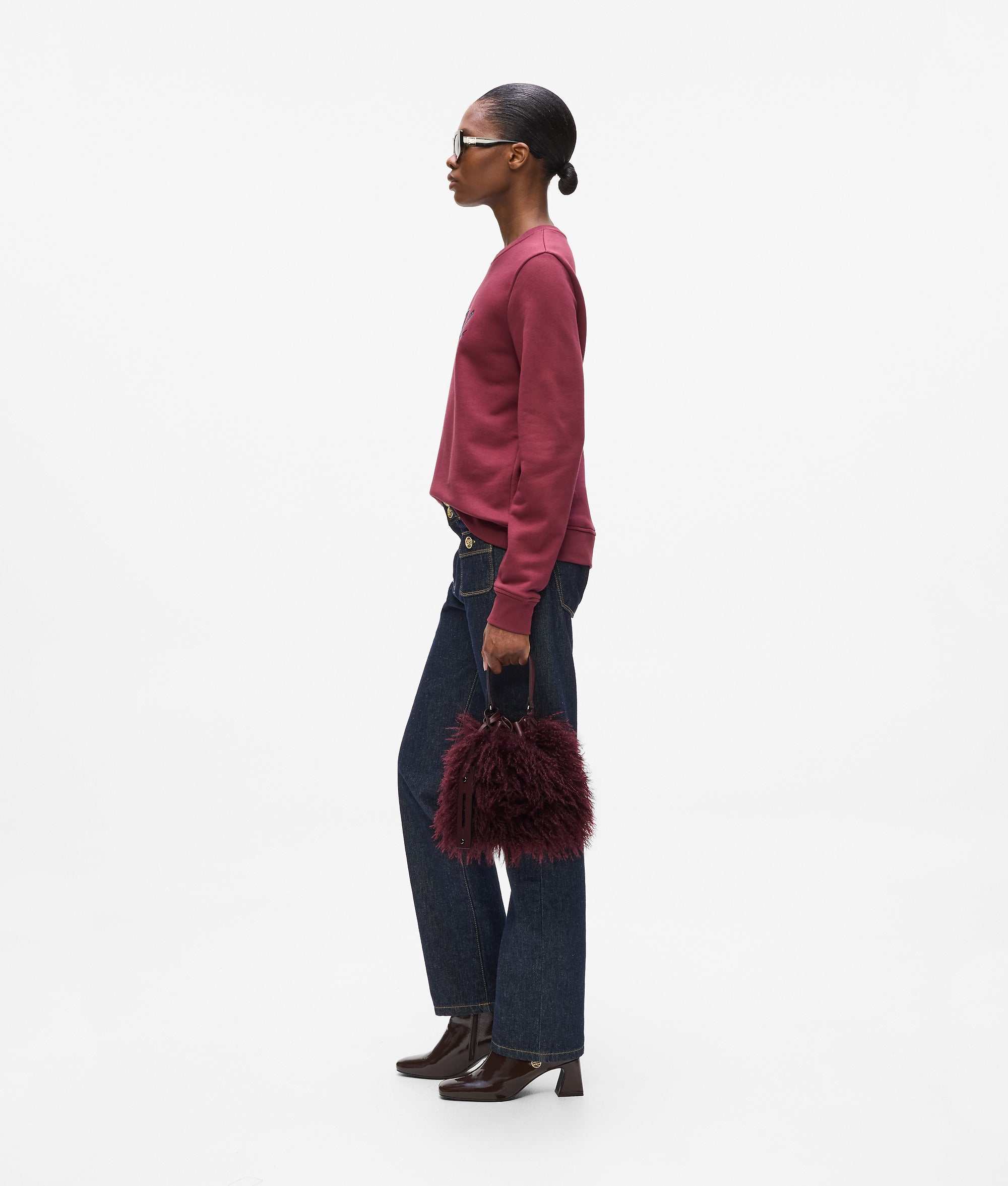 K/Weave faux fur bucket bag - Image 2