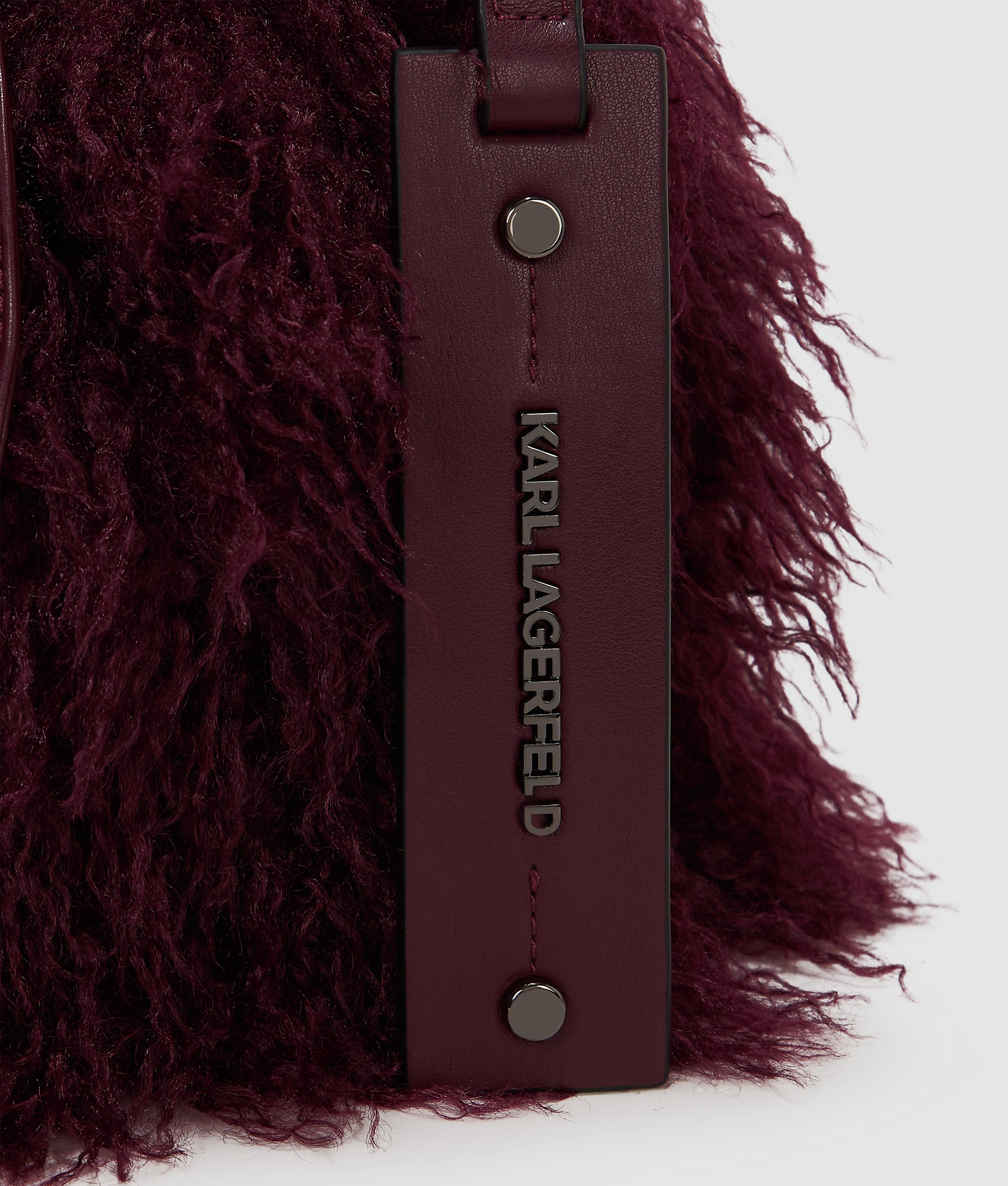 K/Weave faux fur bucket bag - Image 3