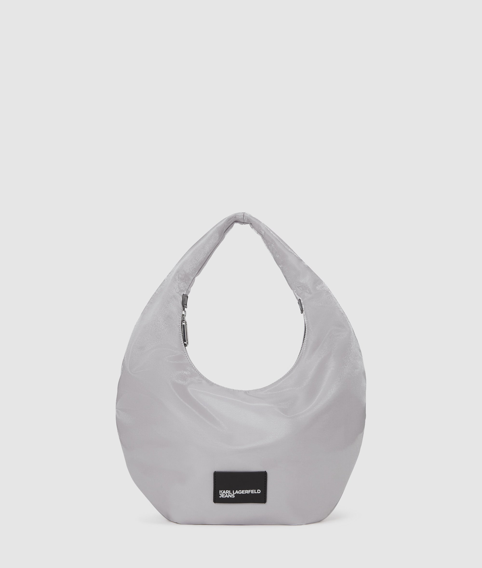 Nylon metallic shoulder bag