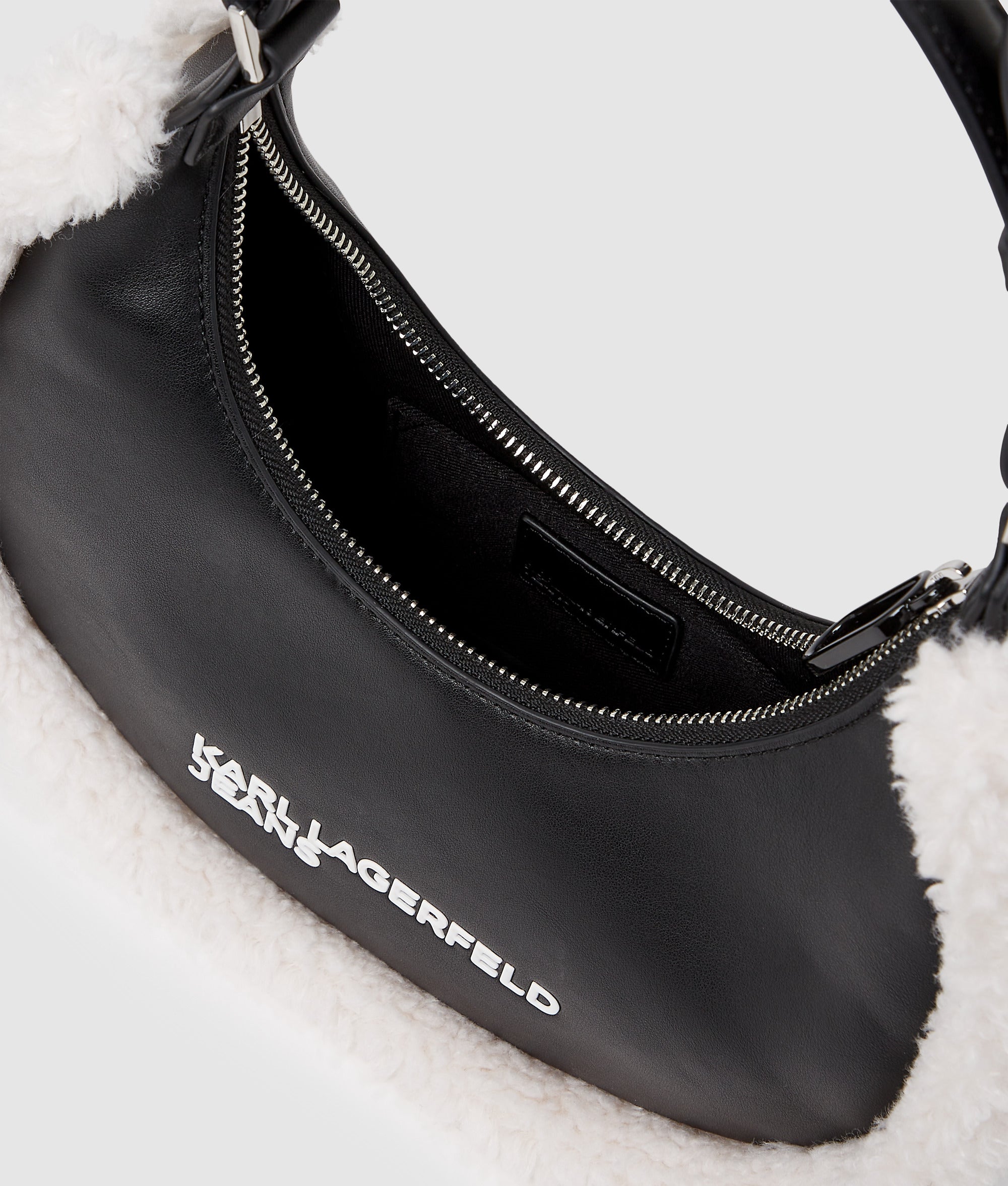 Shearling moon shoulder bag - Image 5