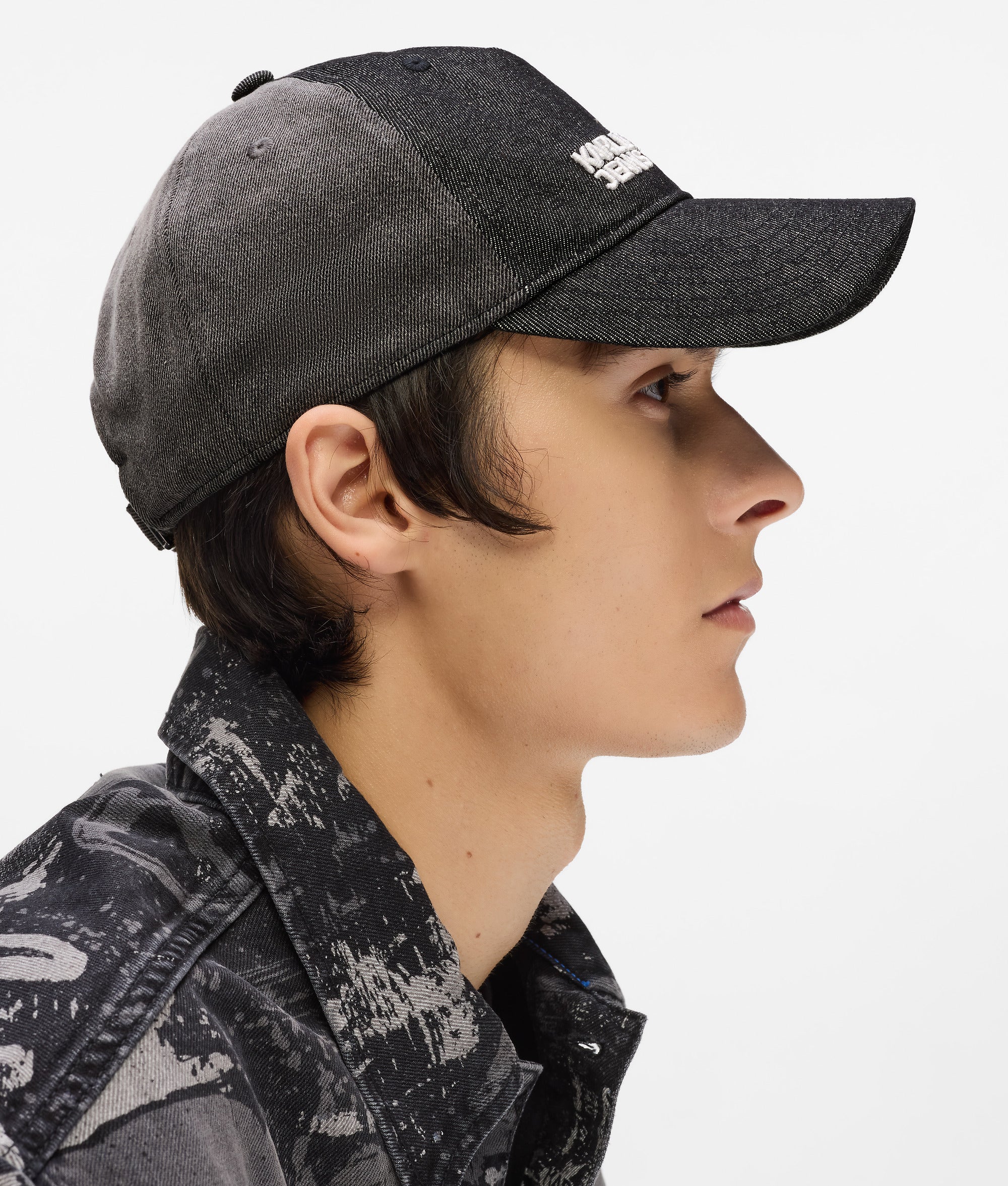 Two-tone dark denim cap - Image 2