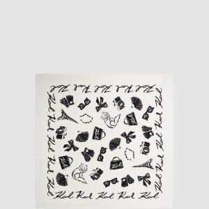 K/Signature all-over print scarf