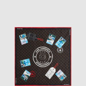 Ikon Monogram travel stamps scarf