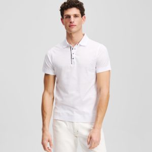 PRESS-STUD POLO SHIRT