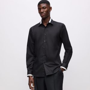 KL Studio contrast piping shirt